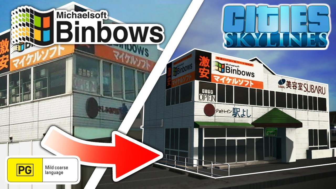 Michaelsoft Binbows in Cities Skylines! And How I Did It | Cities Skylines Asset Showcase