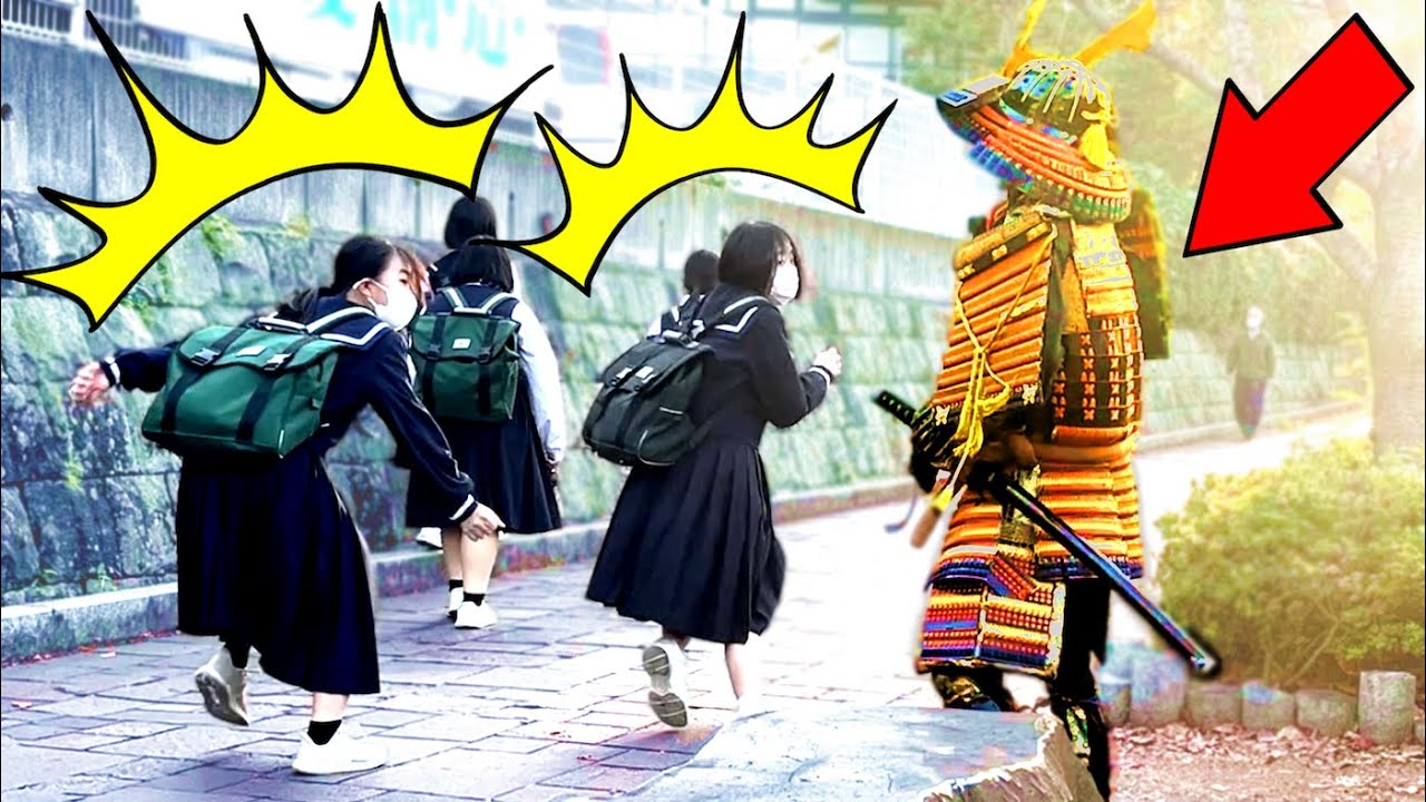 侍が突然動くドッキリ#34 SAMURAI Mannequin PRANK in JAPAN funniest reactions. SAMURAI fan.#prank #funny