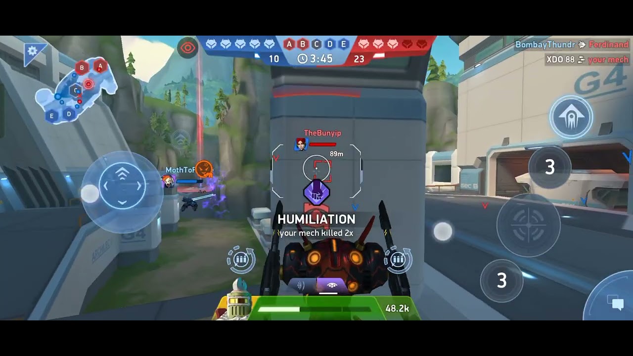 lancer x em rifle 8 l mech arena l gameplay 