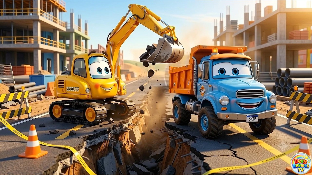 🚧 They Did It! Excavator & Dump Truck Complete Impossible Road Repair