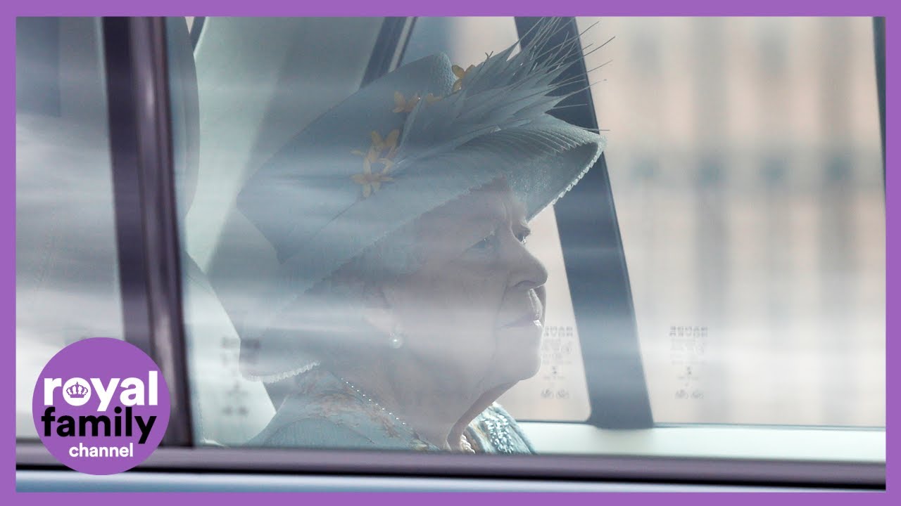 Queen Arrives at State Opening of Parliament