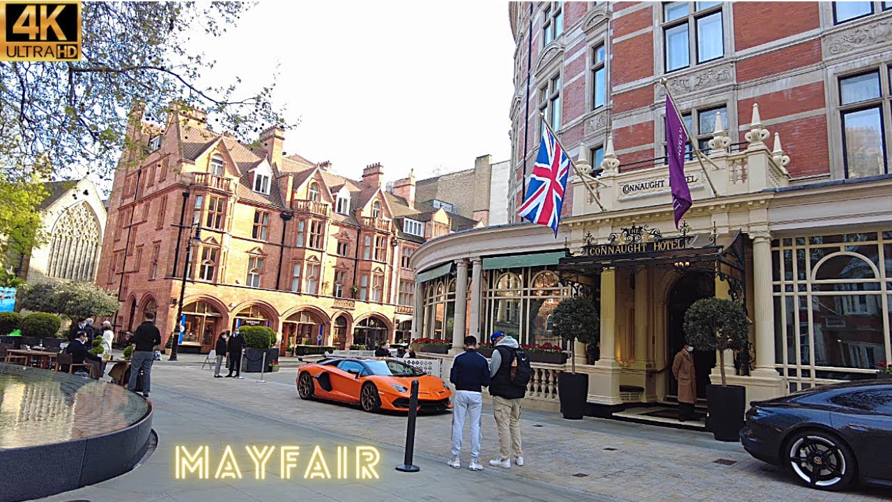 [4K] Exploring the Posh Streets of Mayfair in Central London