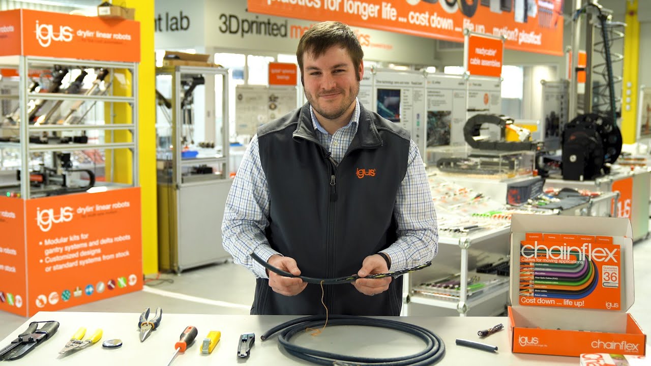 chainflex® flexible cables - How to strip and prepare a cable for termination