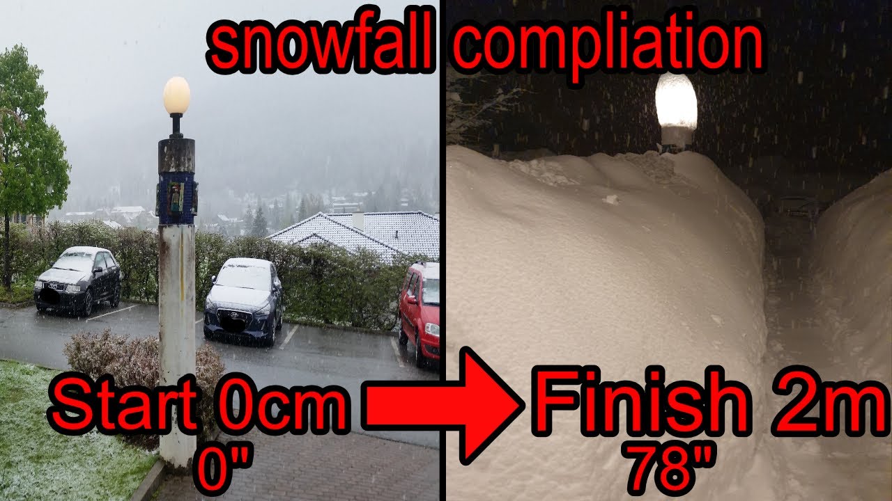 EXTREMER Schneefall in den Alpen / snowfall compliation &Ouml;sterreich / Austria.