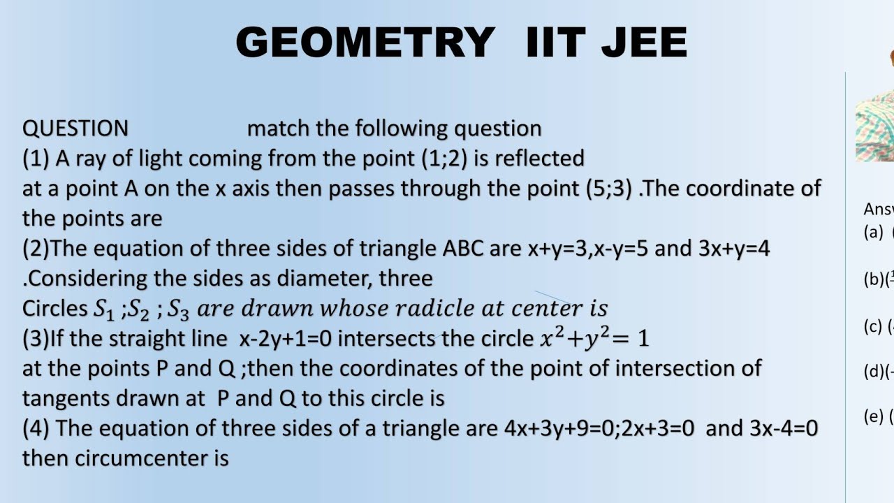 IIT JEE geometry