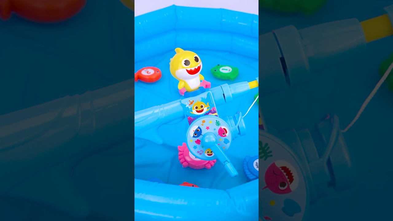 ASMR Unboxing Miniature Pinkfong Baby Shark Water Fishing & Sand Play | Satisfying Toy Play