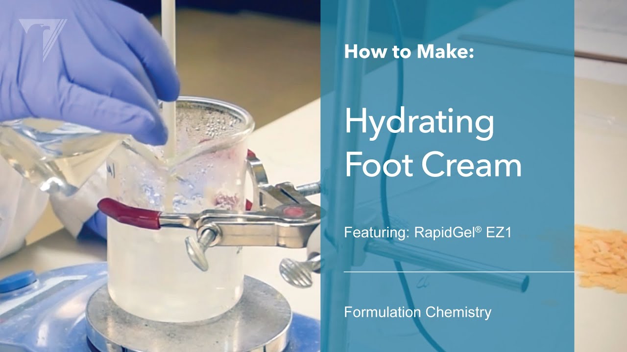 Making a Hydrating Foot Cream  |  Formulation Chemistry with 3V Sigma® USA  |  #poweredbychemistry
