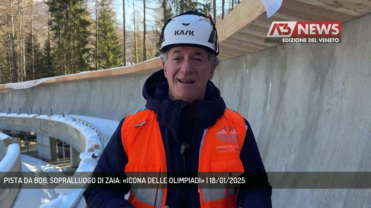 PISTA DA BOB, SOPRALLUOGO DI ZAIA: &laquo;ICONA DELLE OLIMPIADI&raquo; | 18/01/2025