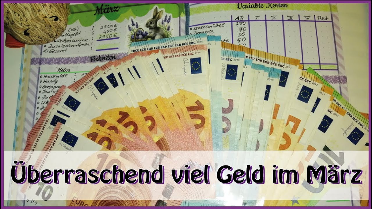 😱😱 Über 500€ Spielgeld im März! | Cashstuffing mit kurzer Planung | Sparen mit der Umschlagmethode