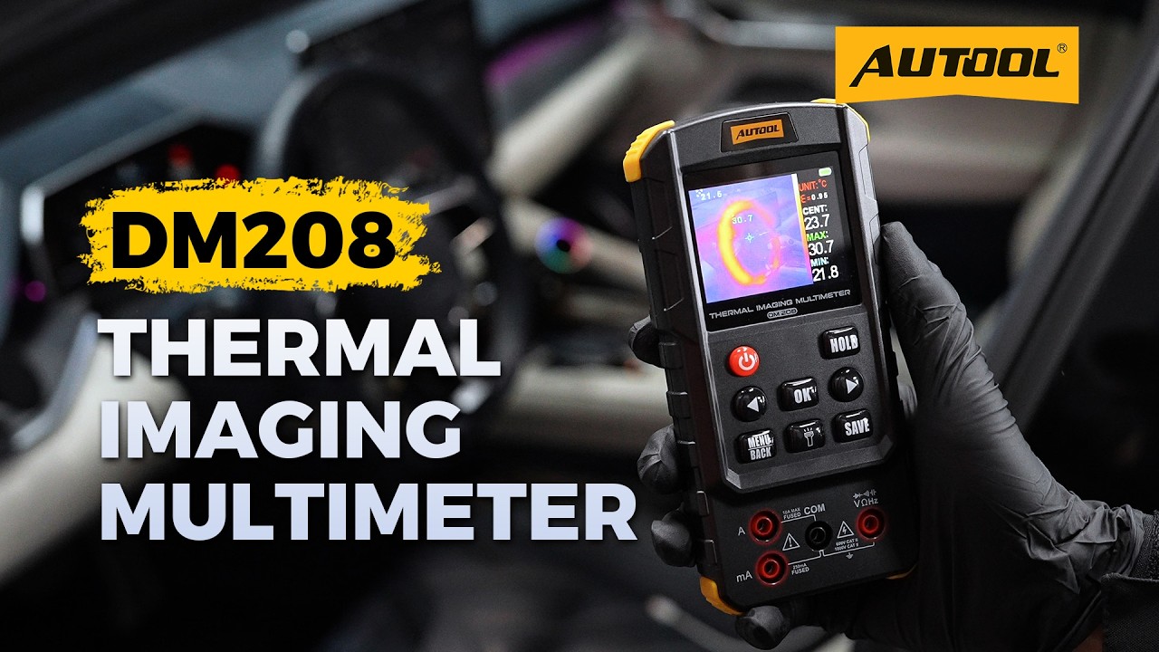 AUTOOL DM208: Combining Thermal Imaging & Multimeter Technology for Precision Diagnostics
