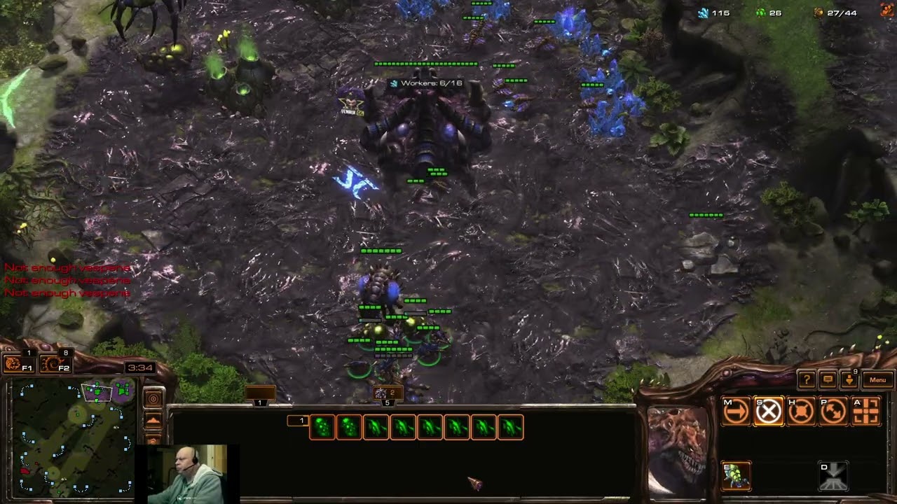 Starcraft 2 LotV - Bane Ling Nydus vs Marine