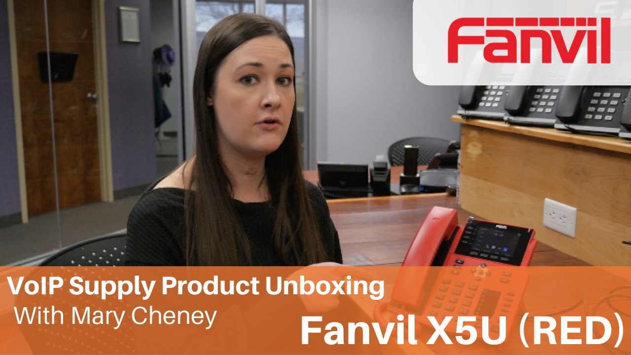 Fanvil X5U (RED) IP Phone Unboxing | VoIP Supply