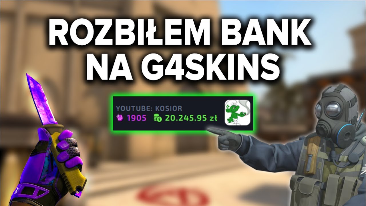 🤑🔥Rozbiłem bank na g4skins *20.000zł*🤑🔥