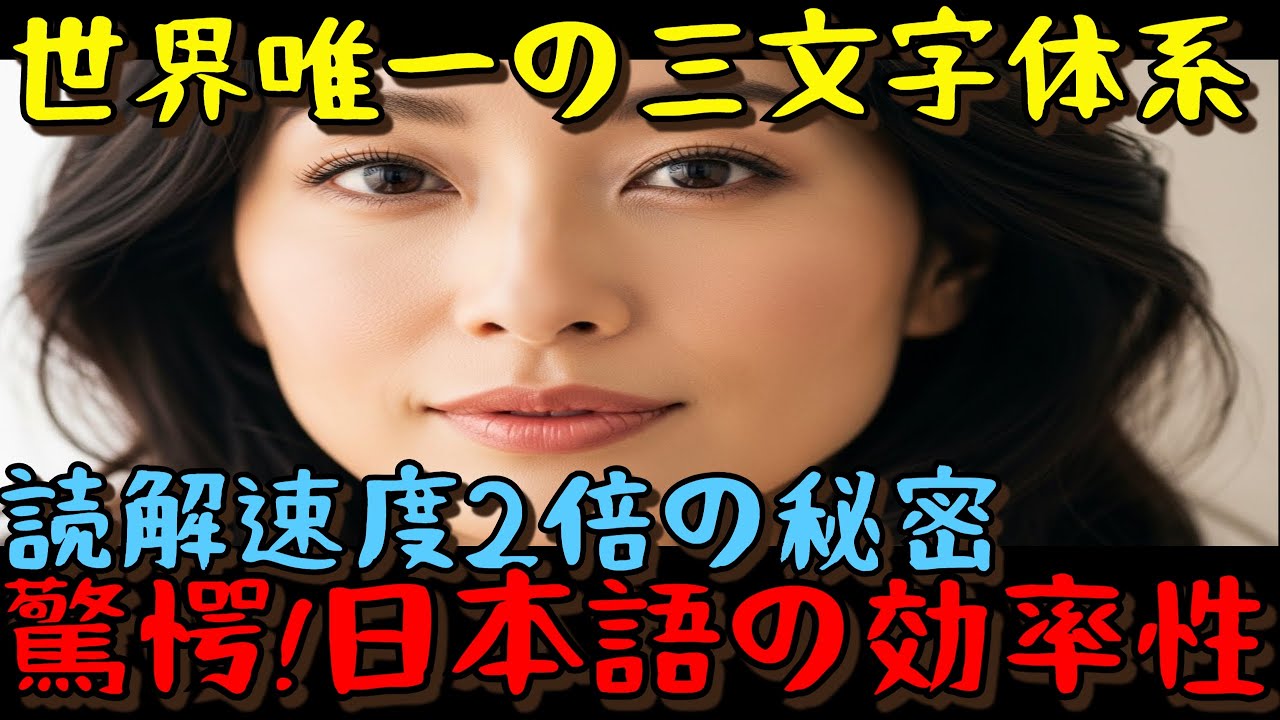 衝撃】オーストラリアの研究者が発見した日本語の驚異的効率性 | 世界唯一の三文字体系が生み出す奇跡