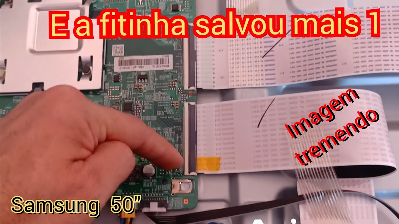 TV Samsung 50 polegadas (UN50NU7100G) imagem tremendo duplicando, trêmula, essa foi fácil 🙂👍🏼