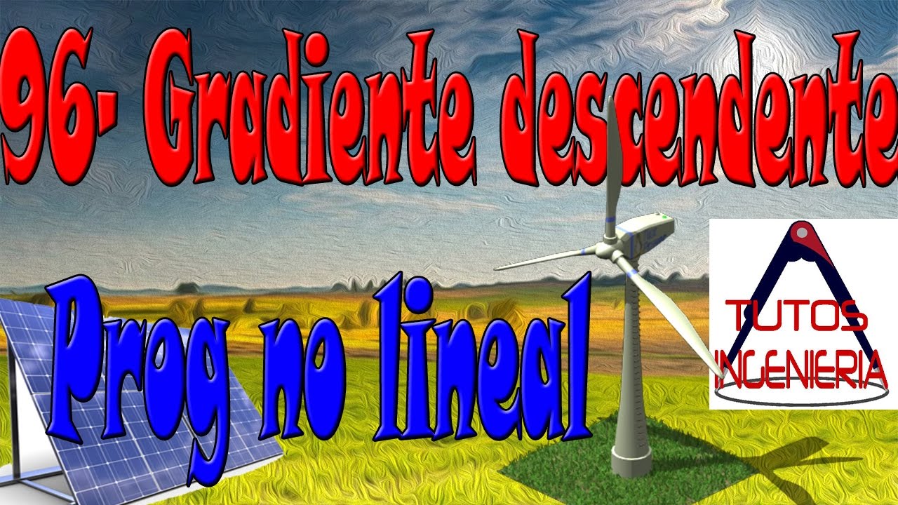 Gradiente descendente m&eacute;todo de PNL