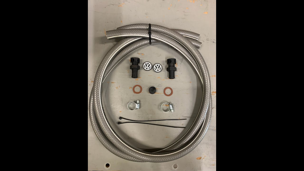 montage kit evacuation baie pare brise t4 vw