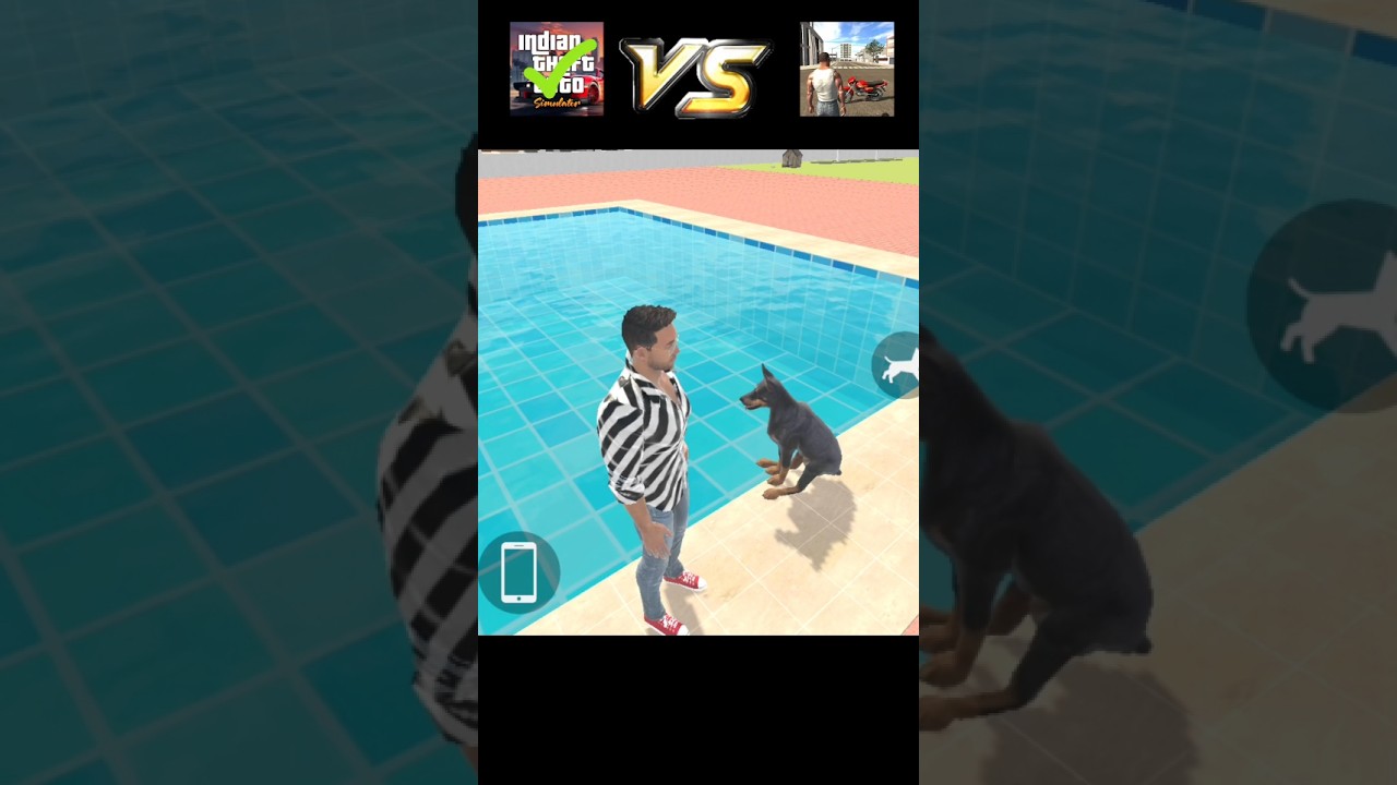 Dog Cross Swimming pool Jump challenge💪😱In Indian Theft Auto Vs Ibd3d  