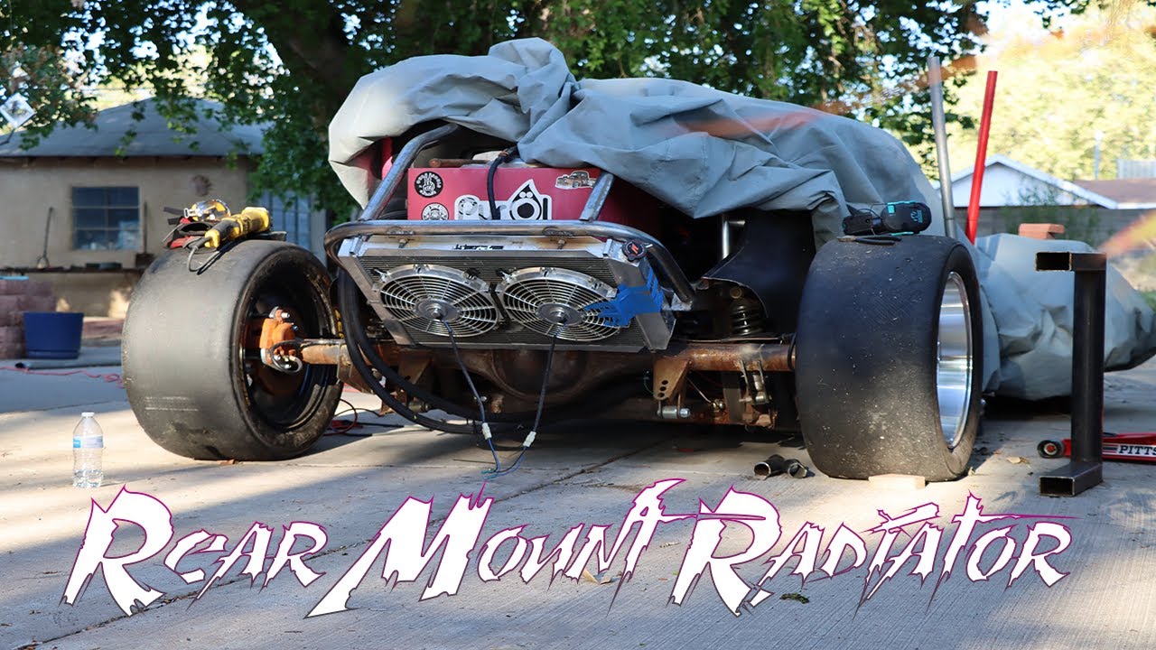 Rat Rod with a rear mounted radiator//