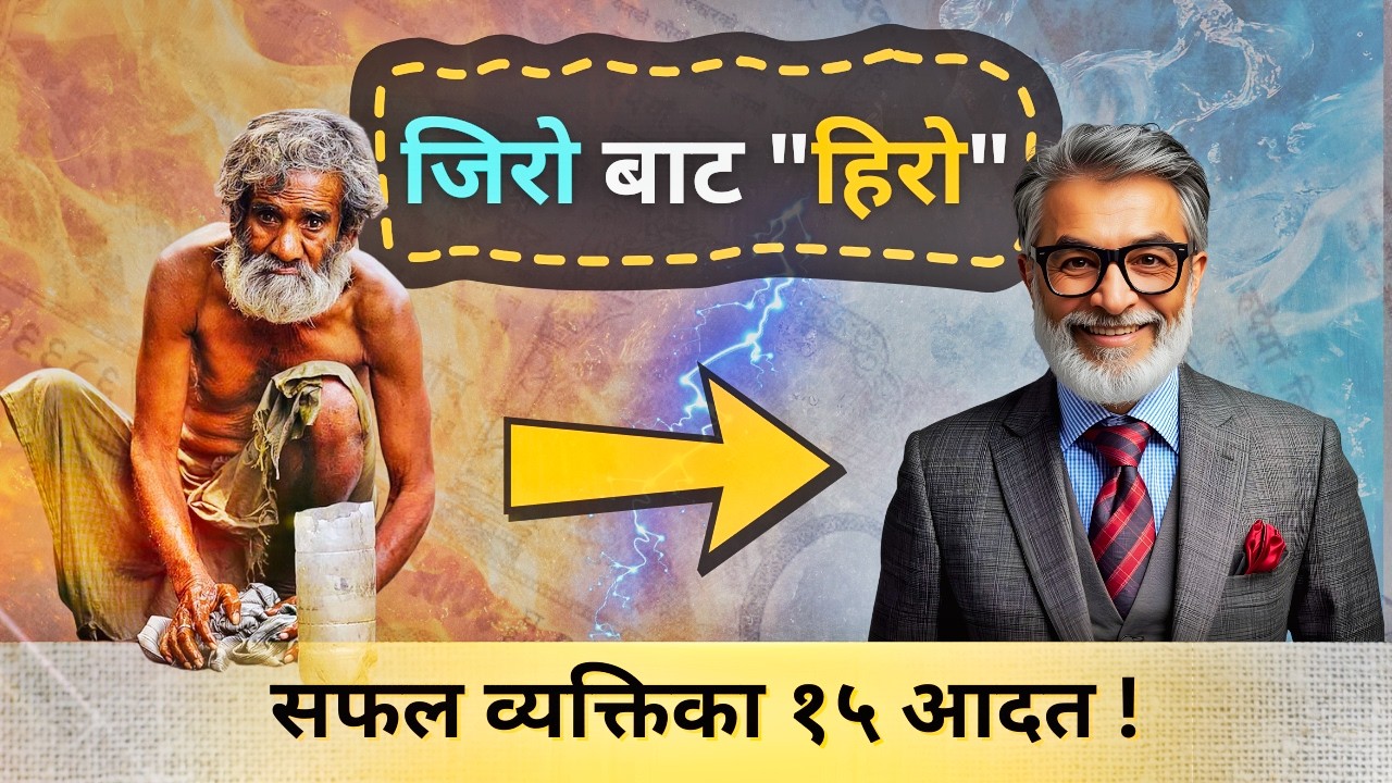 जिरो बाट हिरो: नाम र दाम कमाउनका लागि १५ अचुक बानीहरू | 15 Habits of successful people #successtips