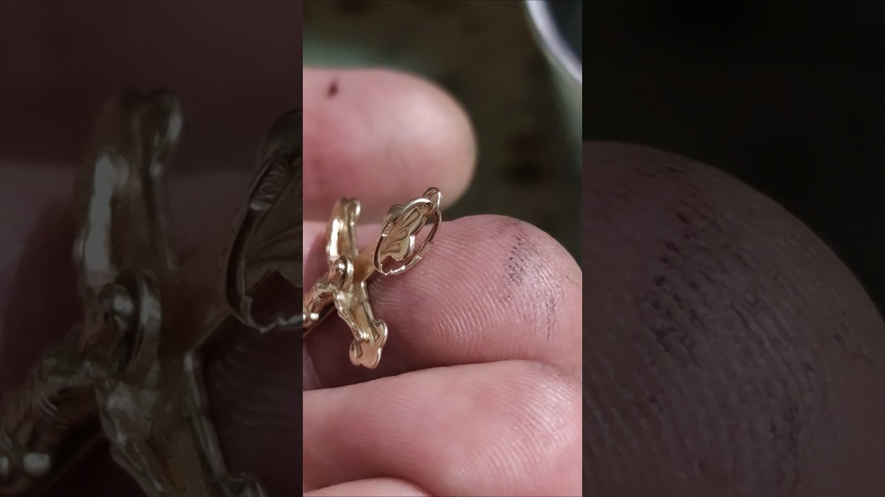 Repairing a gold cross | Ремонт золотого крестика