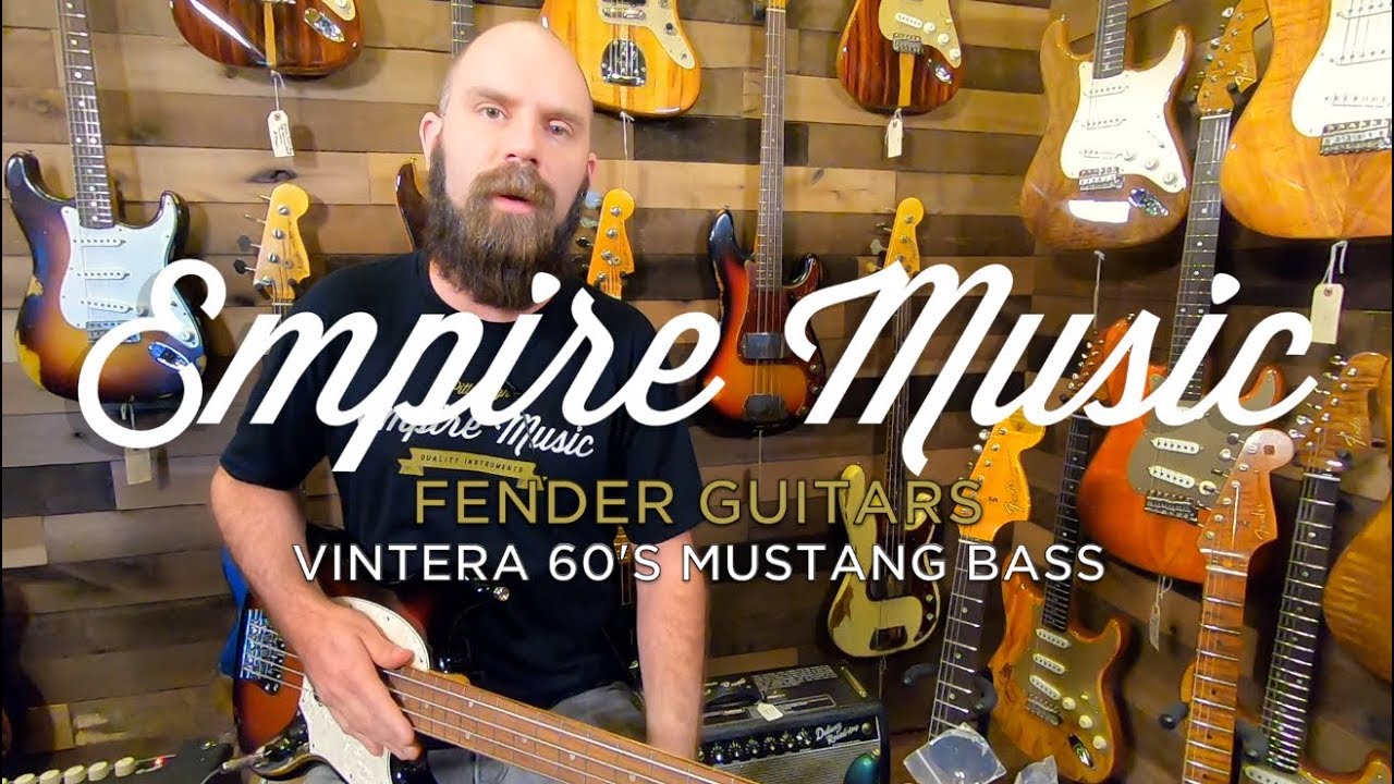 Бас-гитара Fender Vintera Mustang 60-х — EMPIRE MUSIC
