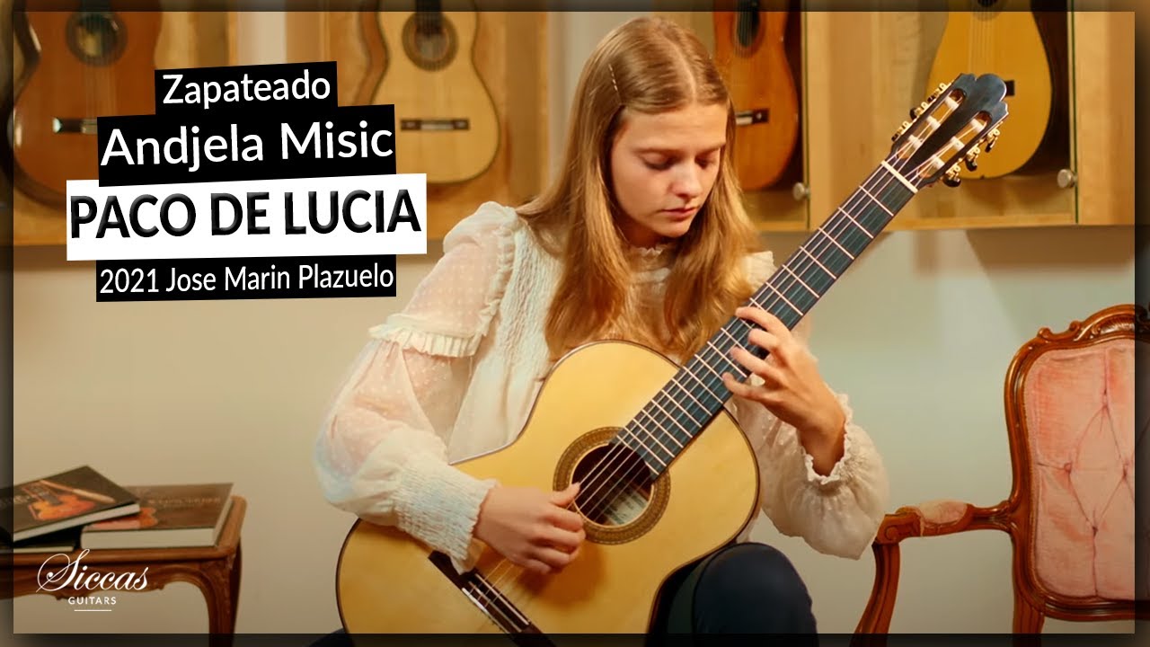 Andjela Misic plays Zapateado by Paco de Lucia on a 2021 Jose Marin Plazuelo Flamenco Guitar