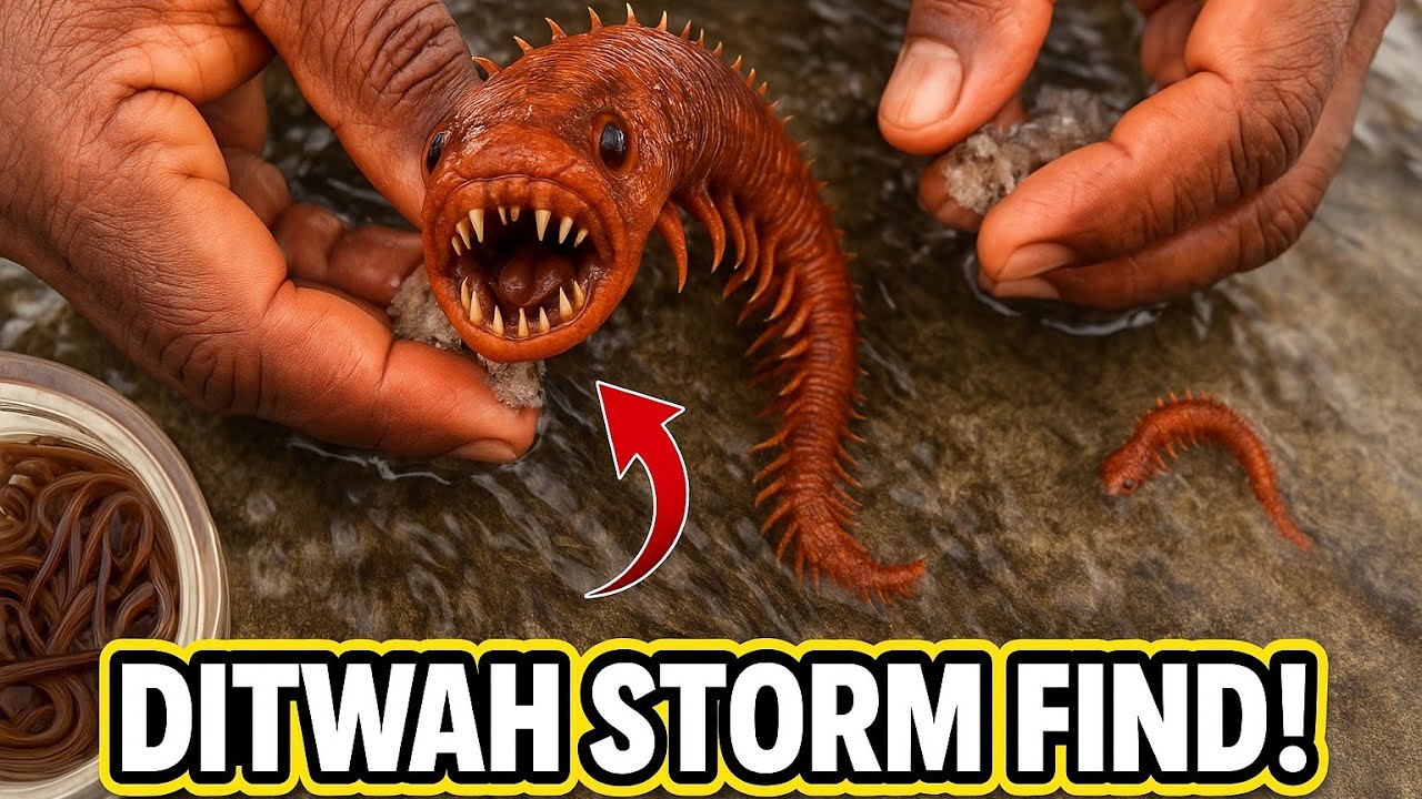 💢🤯 These Blood Worms Are SCARIER Than They Look! Beach Fishing in Storm Red Alert!