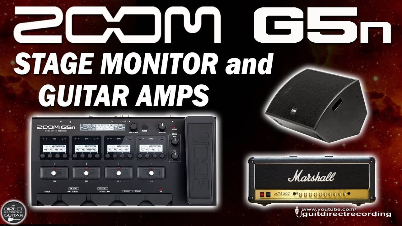 ZOOM G5n into Stage Monitor, Amp Input and JCM900 Effects Loop (Return).