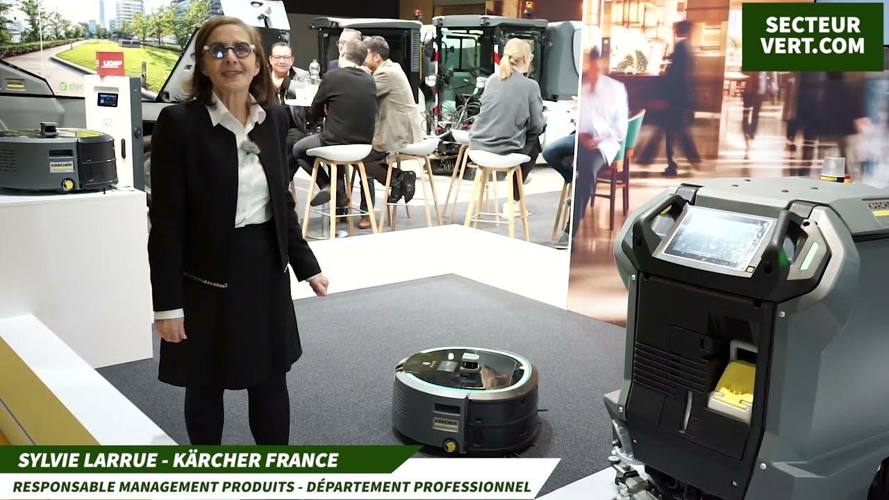 KÄRCHER FRANCE : Nouvel aspirateur robot KIRA CV50 présenté par Sylvie LARRUE au SMCL 2024