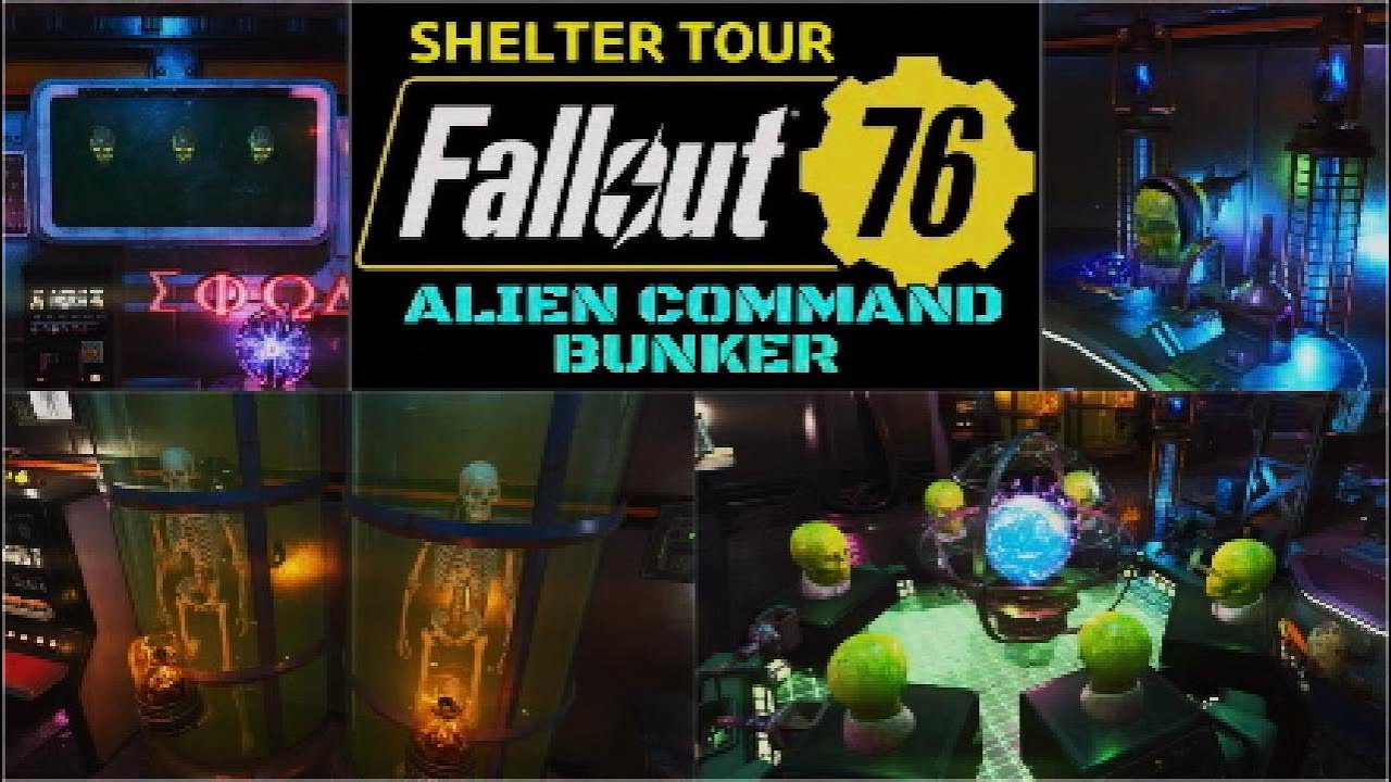 FALLOUT 76 shelter build: ALIEN COMMAND BUNKER