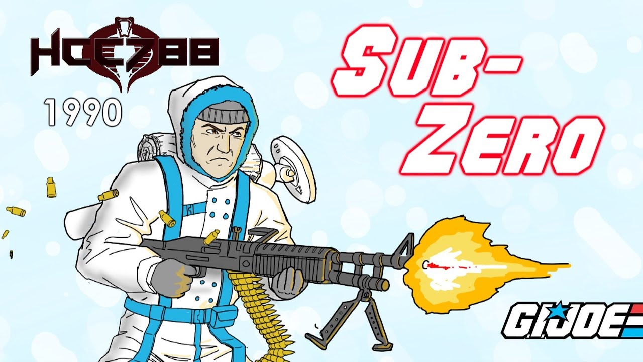 HCC788 - 1990 SUB-ZERO - Vintage G.I .Joe toy!