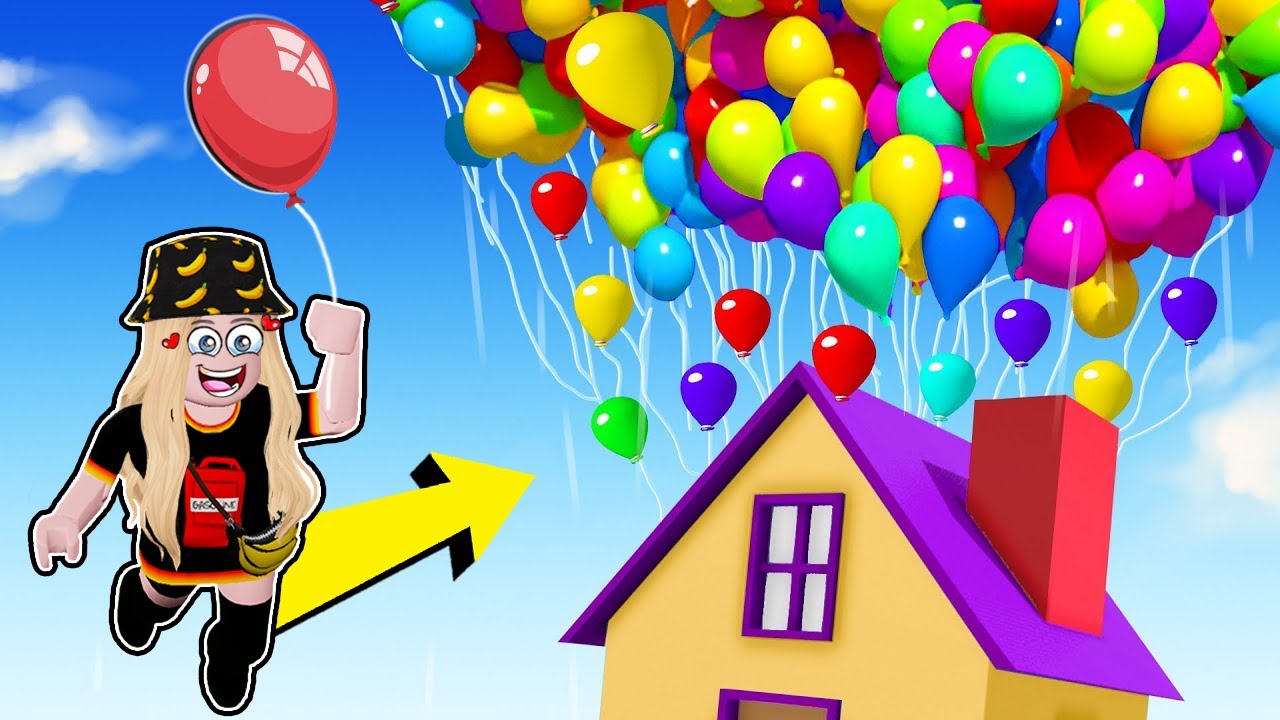 UŻYŁAM 9,999,999 BALONÓW, ŻEBY UNIEŚĆ DOM W ROBLOX 🎈