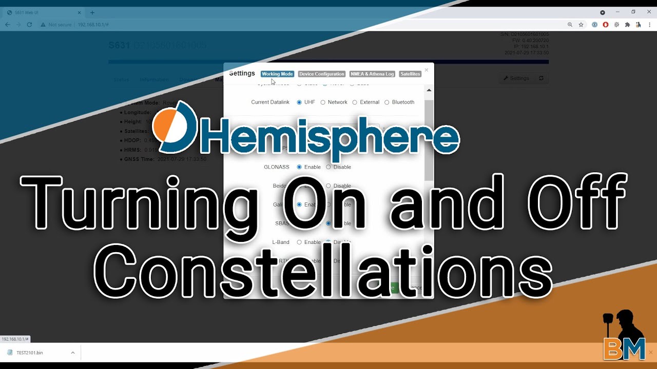 Hemisphere How To: Turning On and Off Constellations in the WebUI | Bench Mark