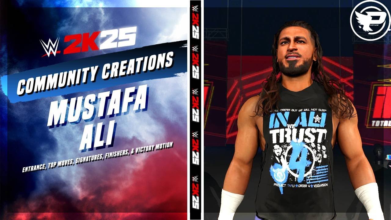 Mustafa Ali WWE 2K25 Entrance, Top Moves, Signatures, Finishers, & Victory Motion (PS5)