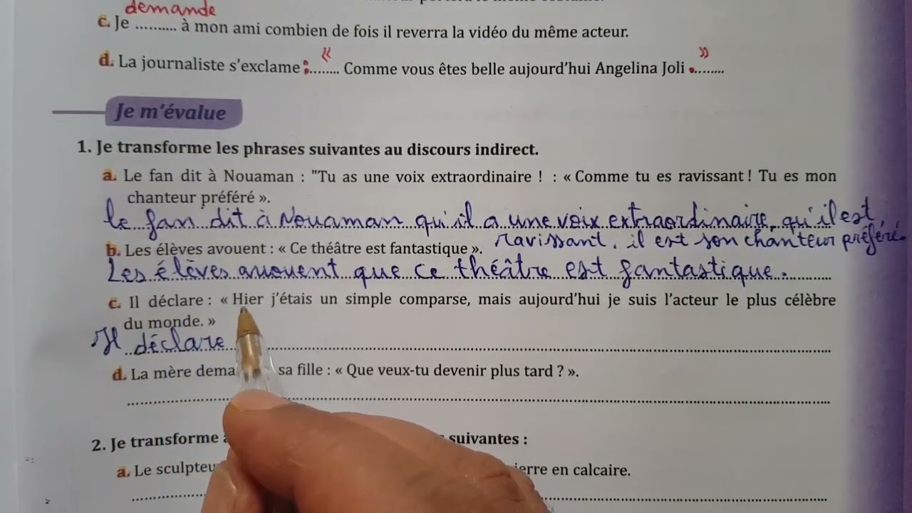 parcours français 6ème année primaire page 191
