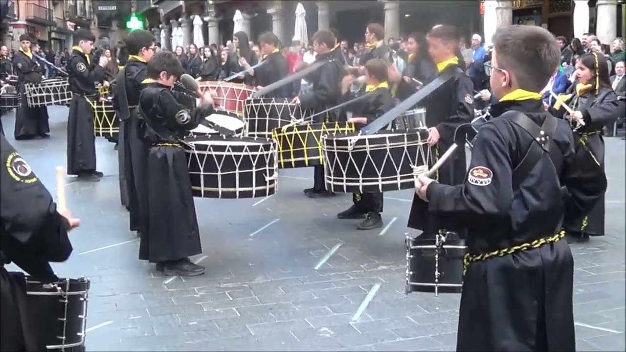 EXALTACION DE INSTRUMENTOS SEMANA  SANTA 2023  - TERUEL  -ASOCIACIONES DEL TAMBOR Y EL BOMBO -