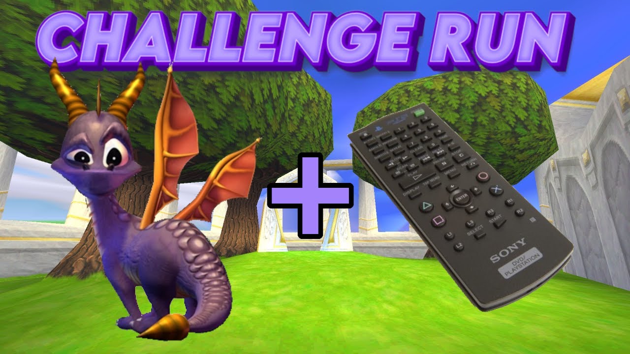 I tried to beat Spyro using a TV remote (pure pain)