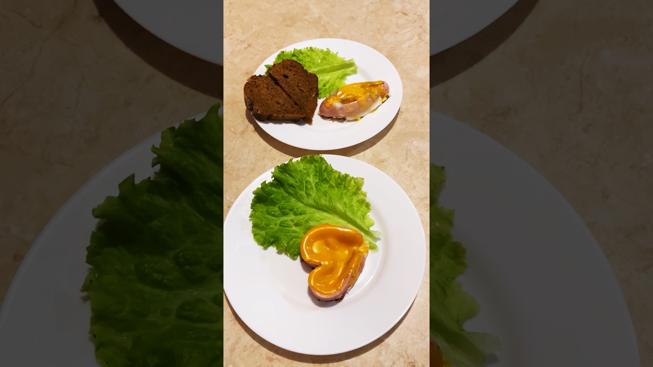 Romantic Breakfast in 1 Pan ❤️💡 L-O-V-E#RomanticBreakfast  #HeartShapedFood #cooking #breakfast