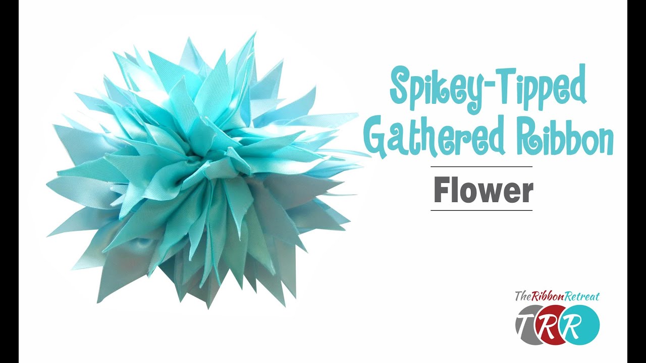 How to Make a Spikey Tipped Ribbon Flower - TheRibbonRetreat.com