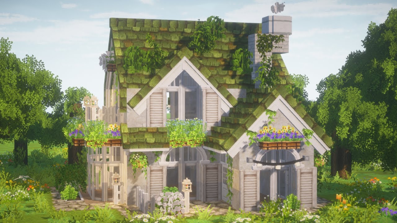 🌿✨ Minecraft ASMR Building a tiny cottagecore house – Relaxing, No Talking ˚₊· ͟͟͞͞➳❥