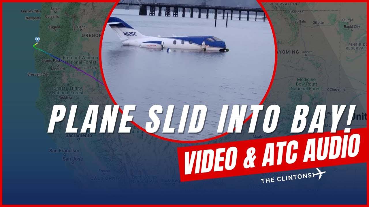 4/07/2025: Plane Skids Off Runway into Bay in Oregon | ATC Audio