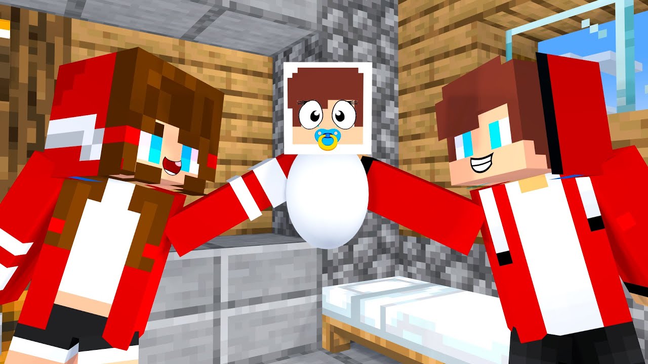 Maizen : JJ Baby Brewing + JJ's Sister - Minecraft Animation (JJ and Mikey)