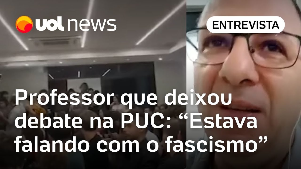 Israel x Hamas: Professor que deixou debate na PUC: 'Entendi que estava falando com o fascismo'