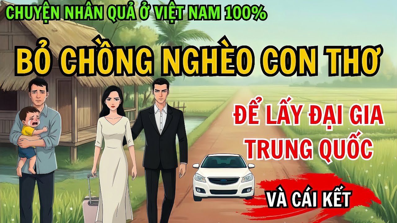 Bỏ Chồng Nghèo, Con Thơ Để Lấy Đại Gia Trung Quốc… Và Cái Kết | Chuyện Nhân Quả 100%