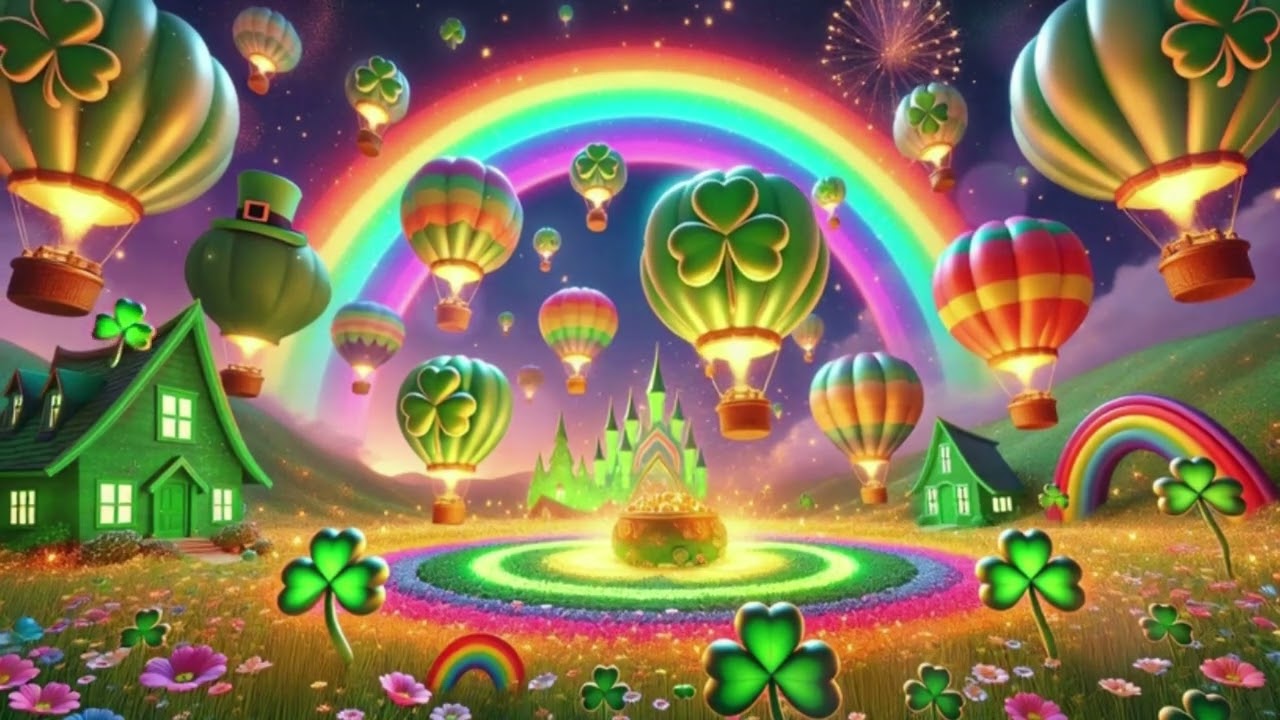 Chill Lofi Instrumental Background Music 🍀 St Patrick’s Day Hot Air Balloons to Work, Study or Relax