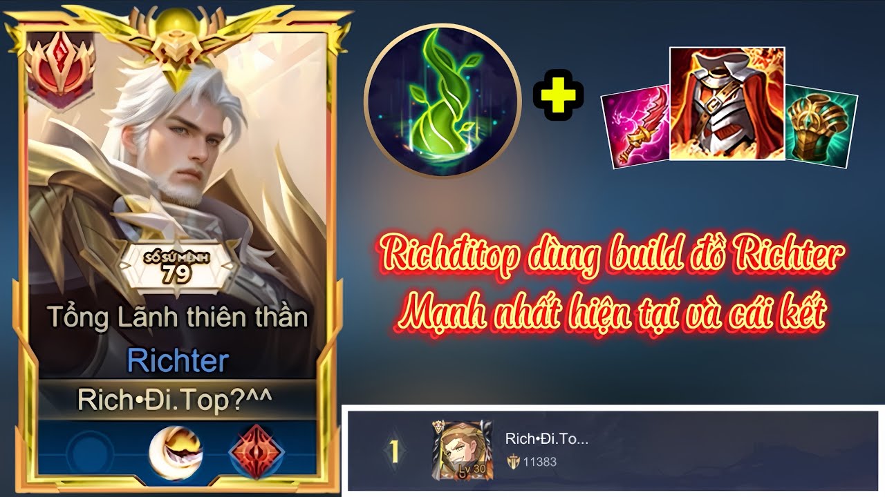 Richđitop lần đầu thử build đồ hot trend dành cho Richter và cái kết