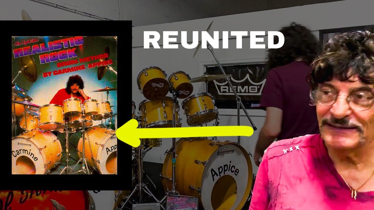Carmine reunited with his Realistic Rock Ludwig drums
