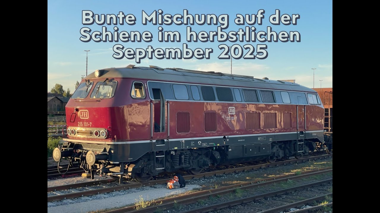 Bunte Mischung auf der Schiene im herbstlichen September 2025-mit Power durch´s Nordöstliche Bayern