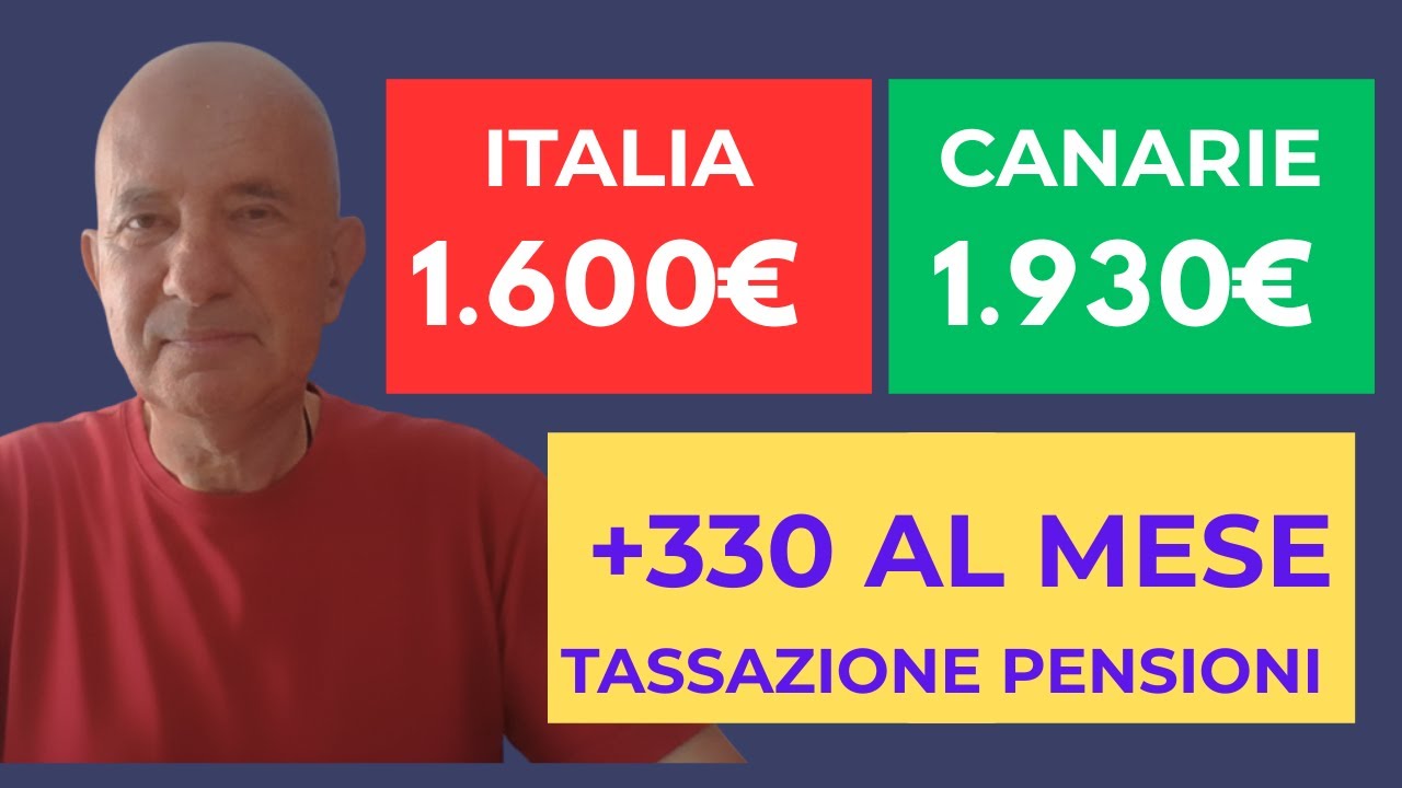 Tassazione pensioni italiane alle Canarie quanto paghi DAVVERO